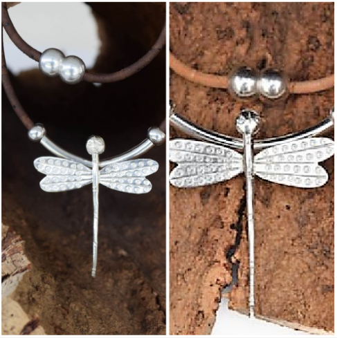 Sterling Silver Dragonfly Necklace (N31)