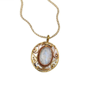 Rainbow Moonstone Necklace (P2212)