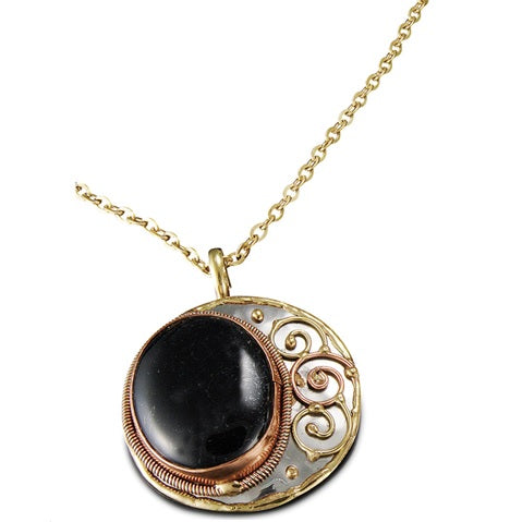 Black Onyx Necklace (P2214)
