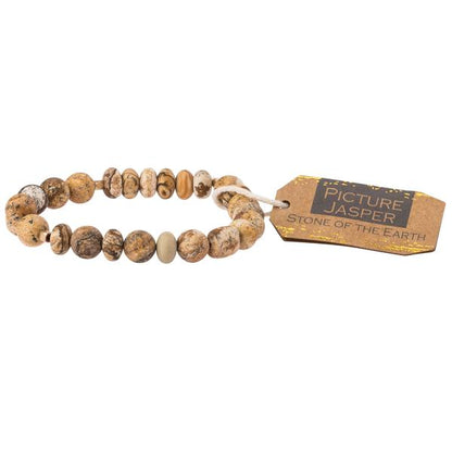 Picture Jasper Stone Bracelet - Stone of the Earth (SS009)