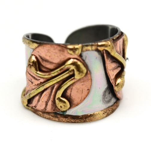Mixed Metal Cuff Ring  (R001)