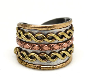 Mixed Metal Cuff Ring  (R004)
