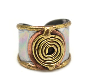 Mixed Metal Cuff Ring  (R007)