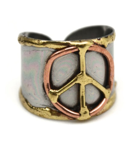 Mixed Metal Cuff Ring  (R012)