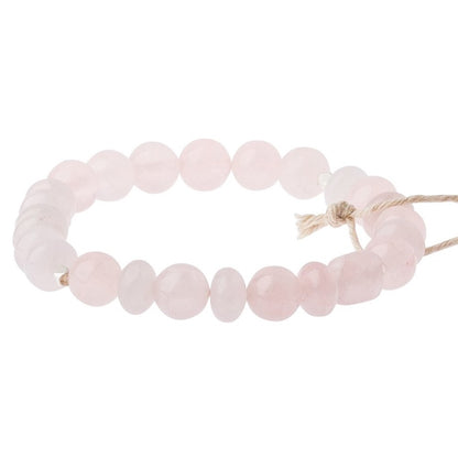 Rose Quartz Stone Bracelet - Stone of the Heart (SS008)