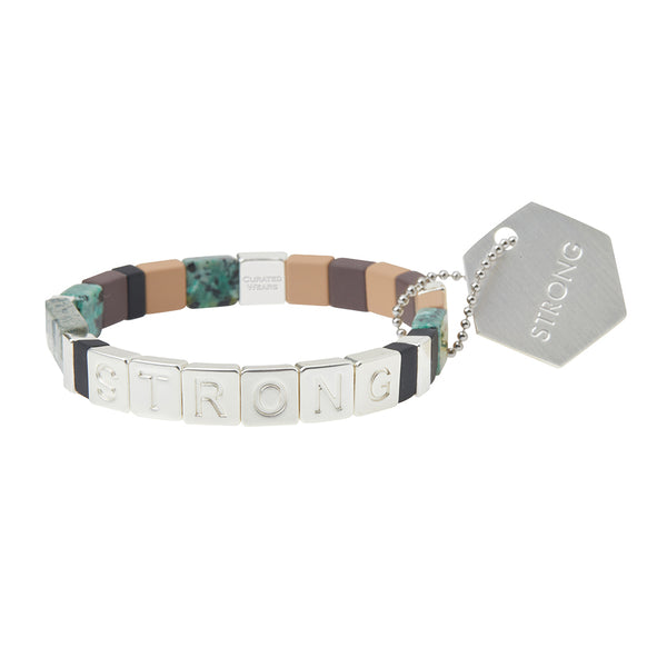 STRONG Silver/African Turquoise/Jasper (SE002)