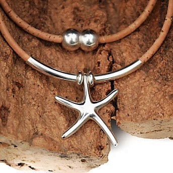 Sterling Silver Starfish Necklace (N27)