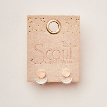 Stone Moon Phase Ear Jacket - Sunstone | Silver (EU006)