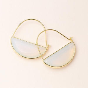 Stone Prism Hoop - Opalite/Gold (EP011)