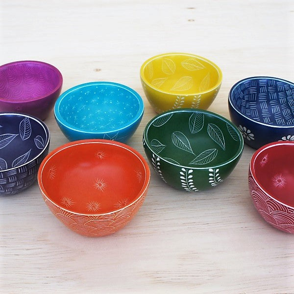 Inside and Outside Etched Bowls (C2004)