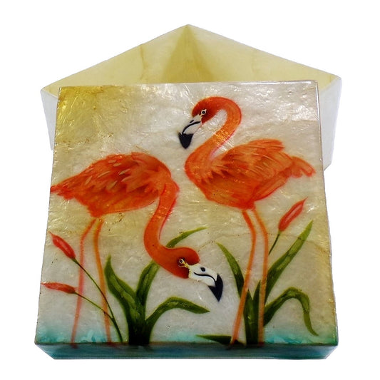 Large Flamingo Trinket Box (1565)