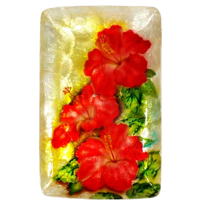 Large Hibiscus Tray (1683)