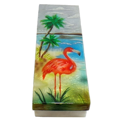 Long Flamingo Trinket Box (1277)