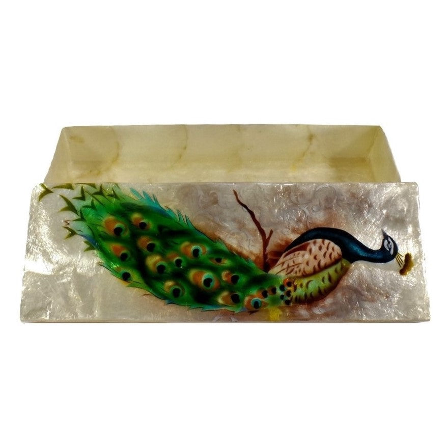 Long Peacock Trinket Box (1289)