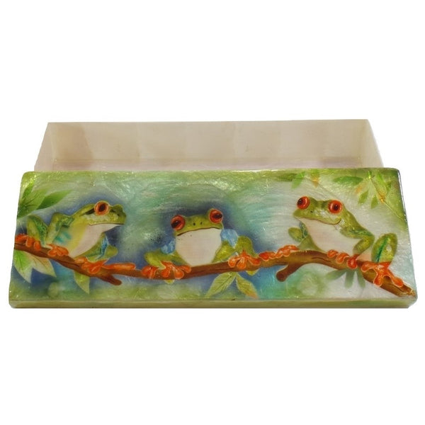 Long Frog Trio Trinket Box (1273)