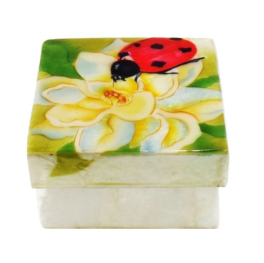 Small Lady Bug Trinket Box (1212)