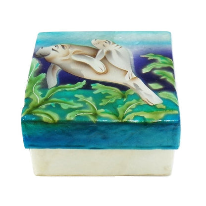 Small Manatee Trinket Box (1781)