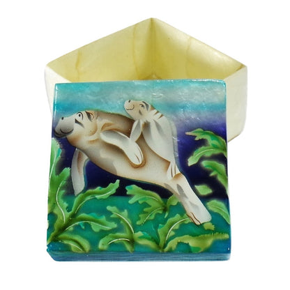Small Manatee Trinket Box (1781)