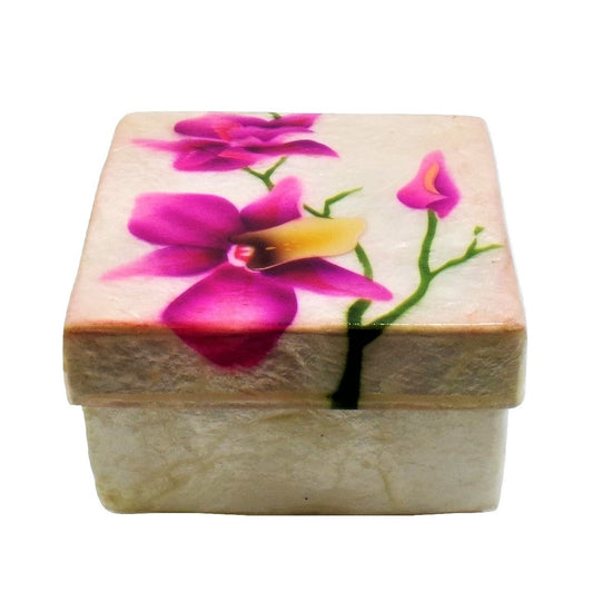 Small Purple Orchid Trinket Box (1770)