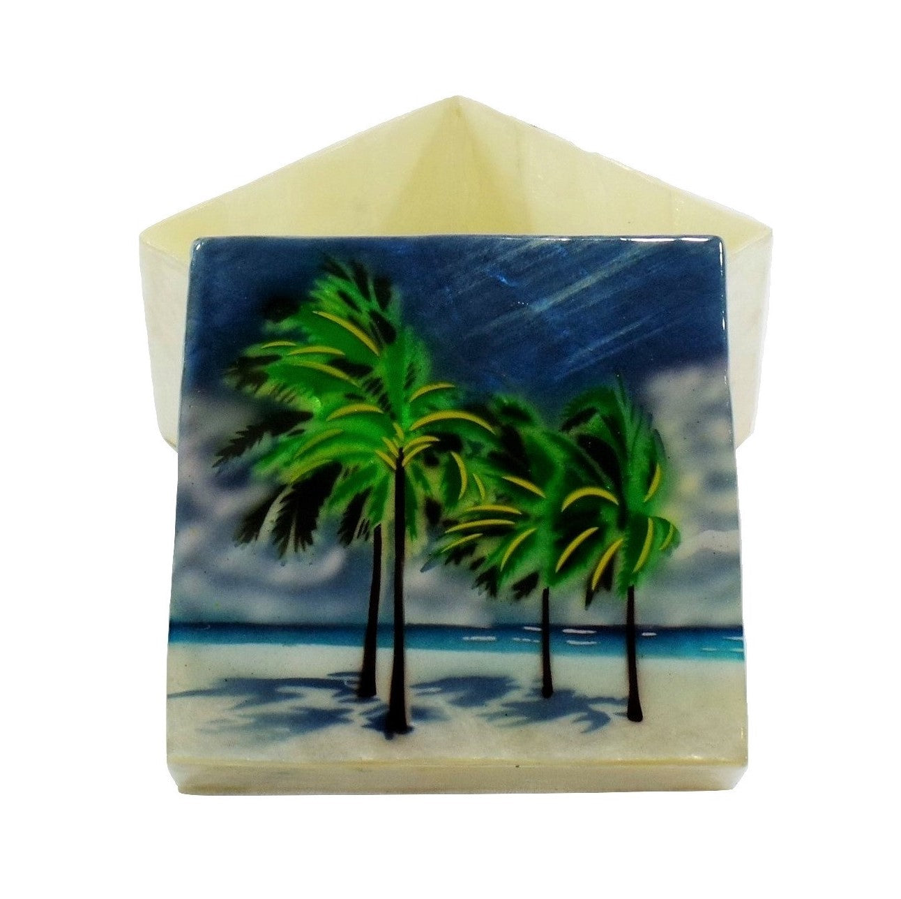 Small Palm Tree Trinket Box (1587)