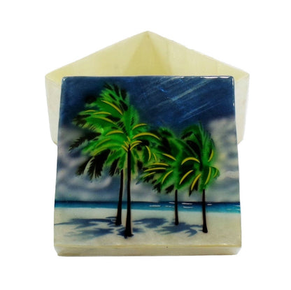Small Palm Tree Trinket Box (1587)