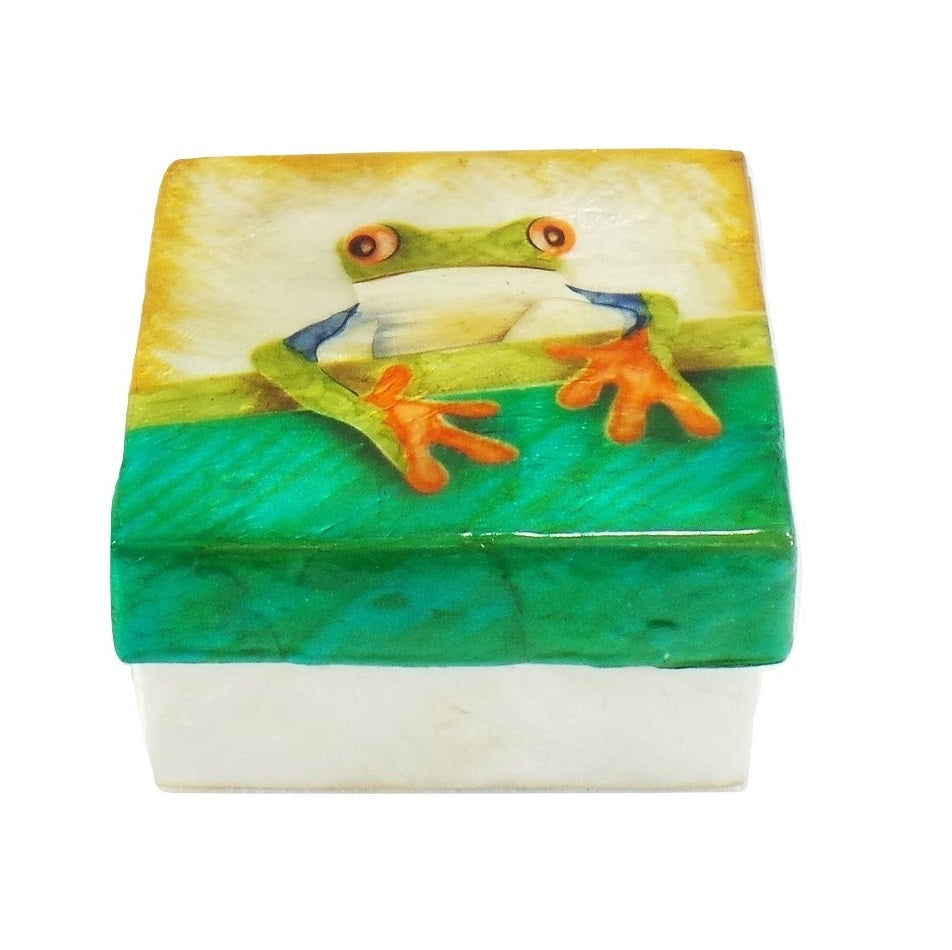 Small Tree Frog Trinket Box (1214B)