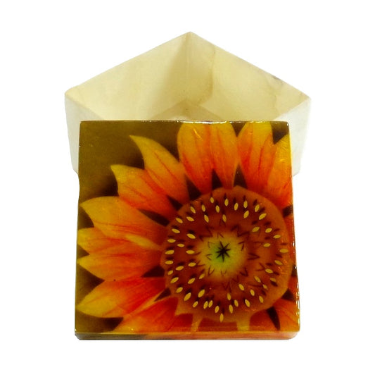 Small Sunflower Trinket Box (1704)