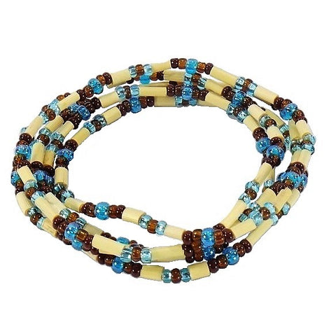 Turquoise Brown Combo Zulugrass Strand (LCZG26)