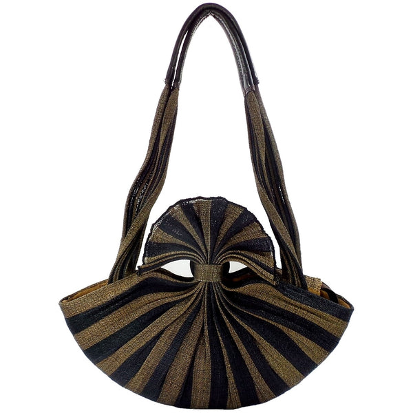 Black and Brown Palm Purse (DZ-10 COCOA)