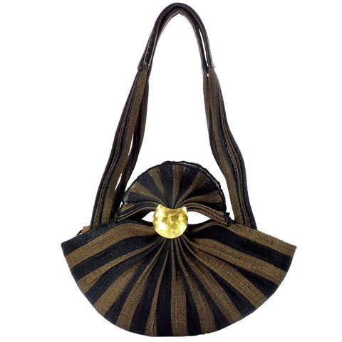 Black and Brown Palm Purse (DZ-10 COCOA)