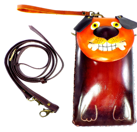 Dog with Bone Cross-body Wallet (IH003)