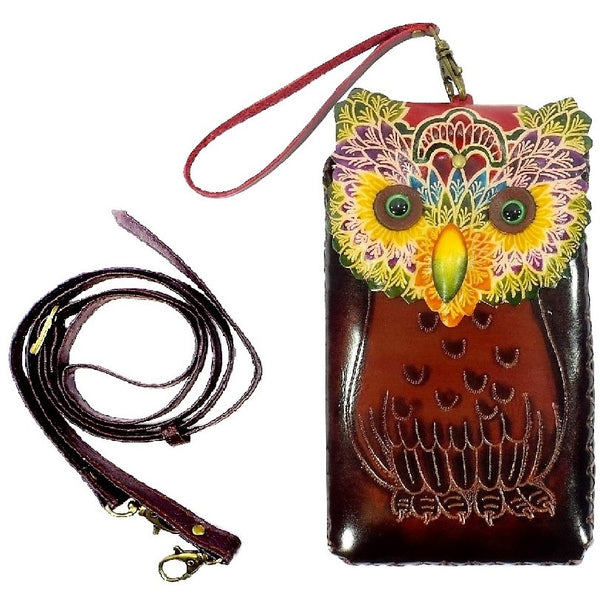 Colorful Owl Cross-body Wallet (IH018)
